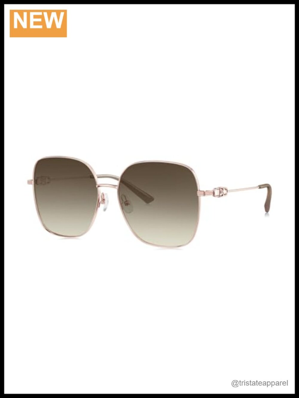 Oversized Rounded Square Universal Fit UV400 Sunglasses